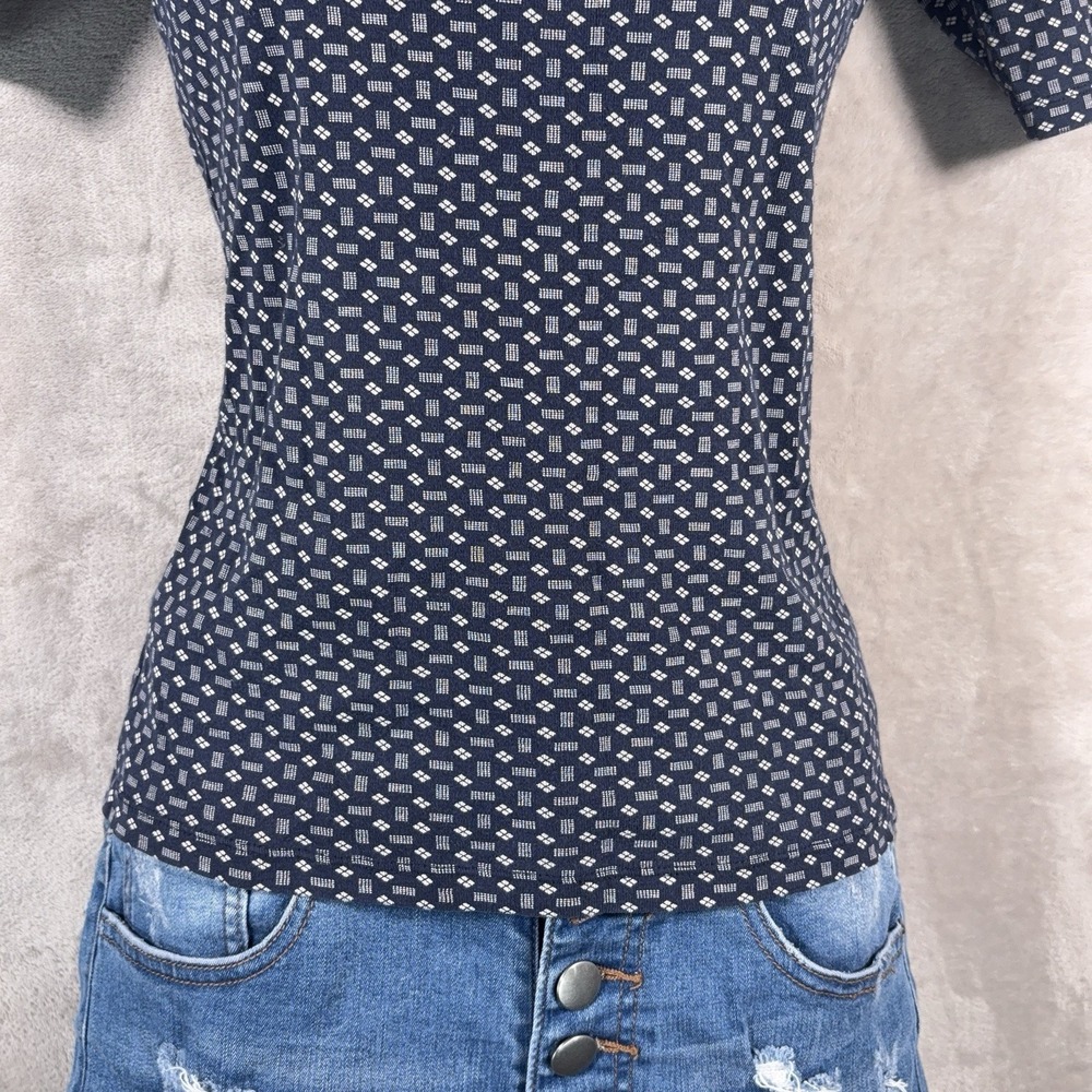 Lauren Ralph Lauren Top Womens Size Small Multicolor‎ Y2K Fitted Baby Tee - Picture 4 of 8